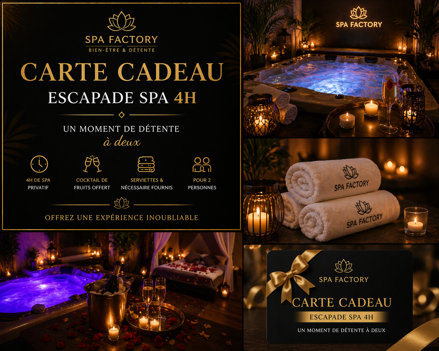 🔥 Escapade Spa 4h – Immersion Luxe Week-end