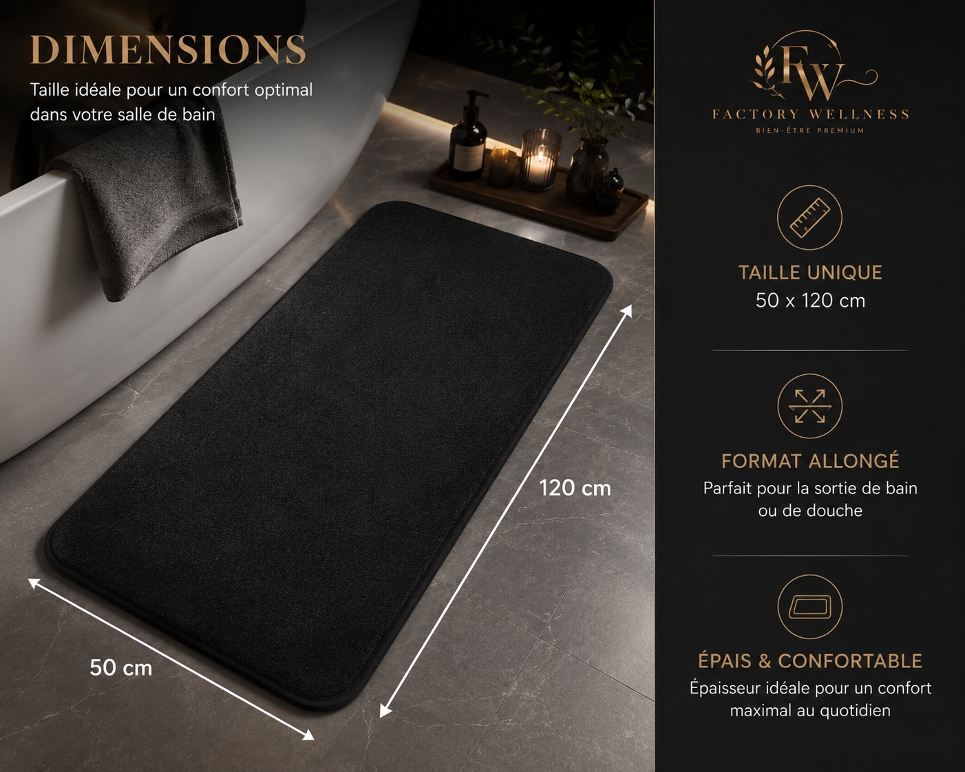 Tapis de Bain Premium – Factory Wellness
