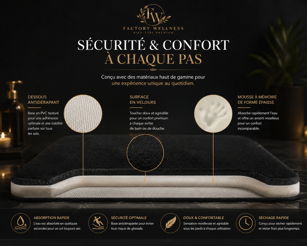 Tapis de Bain Premium – Factory Wellness