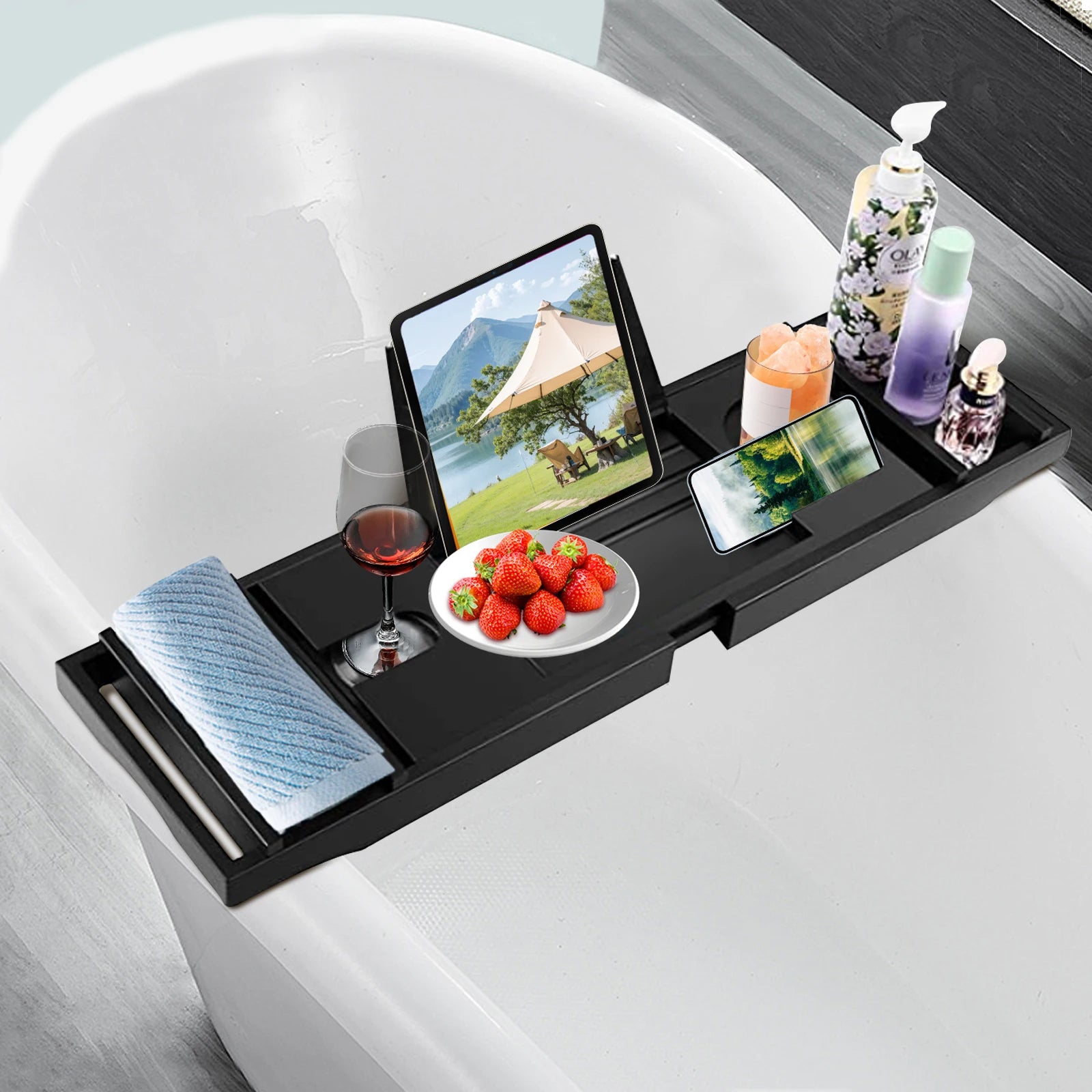 Plateau de Bain en Bambou Premium – Spa Factory