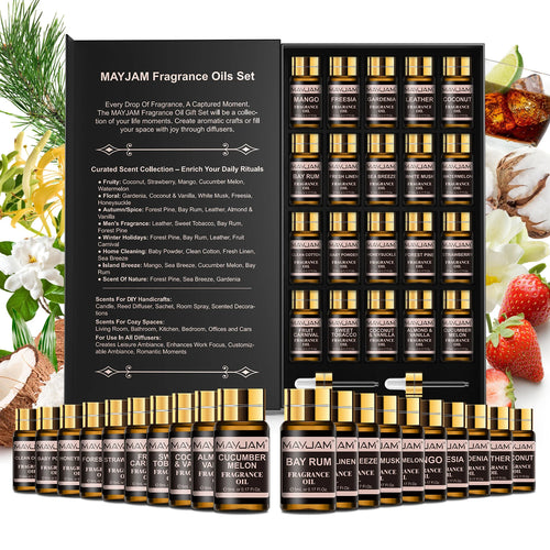 Coffret Premium d'Huiles Essentielles – 20 Senteurs Aromatiques
